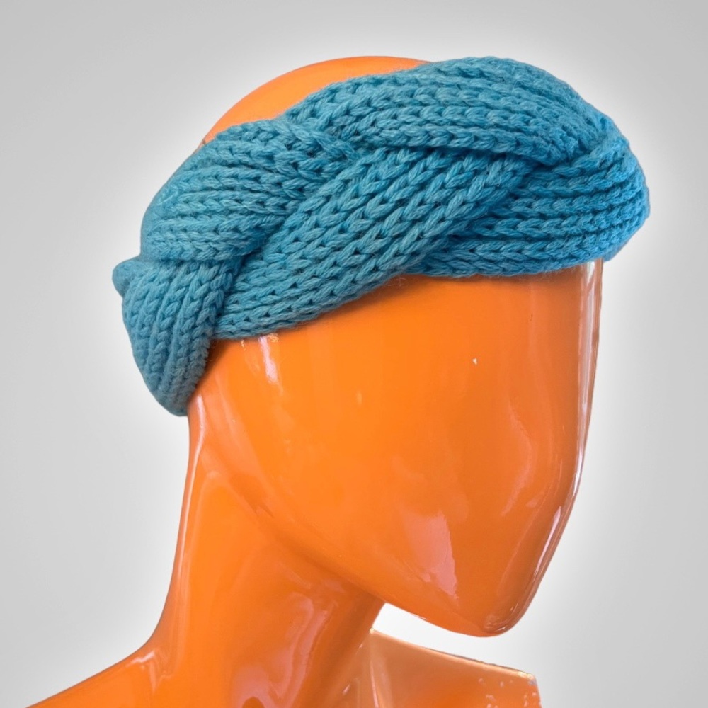 Vintage 80s Braided Knit Ski Headband